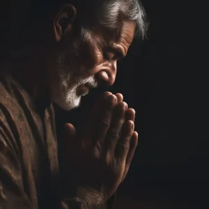 Praying man